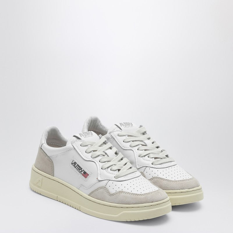 Autry White Leather Medalist Low Top Sneakers - Image 1