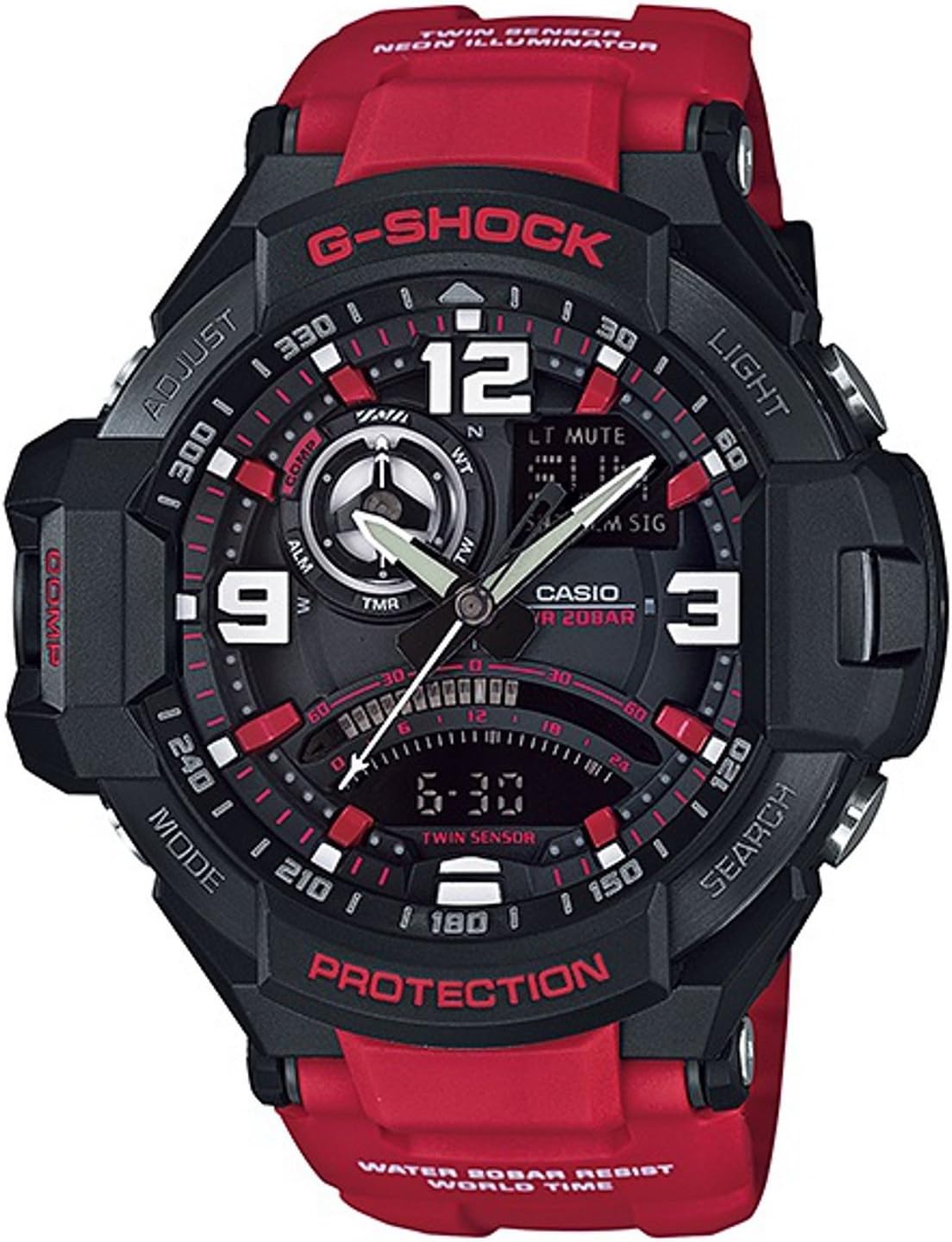 Casio G-SHOCK SKY COCKPIT GA-1000-4B Men's Watch, Belt Type: