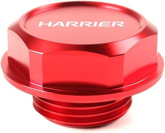 Toyota Harrier 60 Series 80 Series Engine Oil Filler Cap Aluminum Alloy 1 Piece Set Genuine Replacement Design (Red)