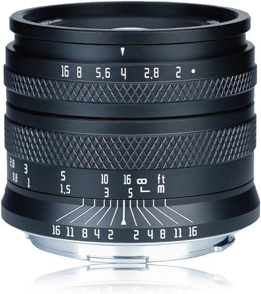AstrHori 50mm F2.0 RF Mount, Black, Standard Lens, Rock Star, 2 Year Warranty
