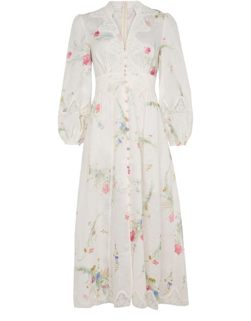 ZIMMERMANN Lucky lace plunge midi dress - Image 1