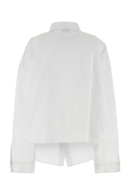 Balenciaga バレンシアガホワイトポプリン特大シャツ - Image 1