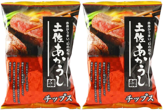Shikoku Kensho Tosa Akausshi Chips, 3.9 oz (110 g) x 2 Bags, Rice Sweets, Snacks, Snacks, Snacks, Sweets, Souvenirs, Kochi Prefecture, Tea Infused