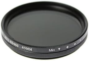 CANON EOS Kiss M2 EF-M15-45 IS STM Variable ND(ND2-ND400) Filter for Lens Kit 49mm