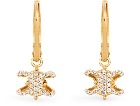 CELINE Triomphe solitaire Sparkle earrings - Image 1