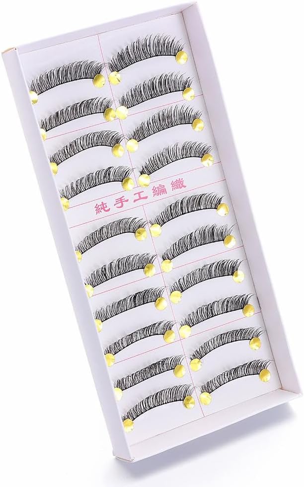 10 Pairs New Classic Makeup Beauty False Eyelash Extensions Long Thick Cloth