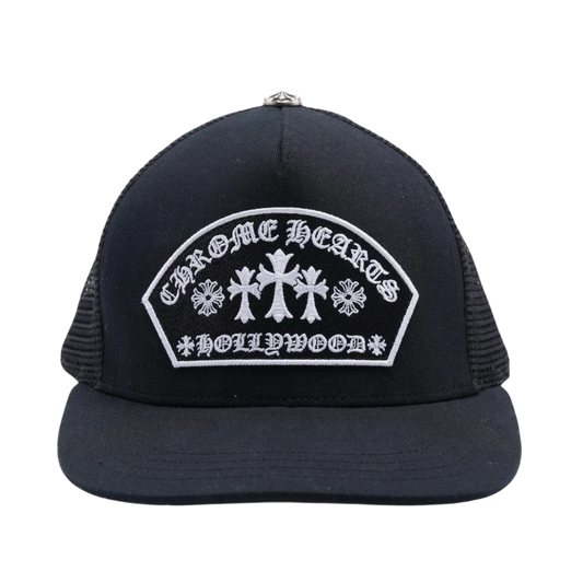 CHROME HEARTS 'KING TACO PATCH' BLACK TRUCKER HAT