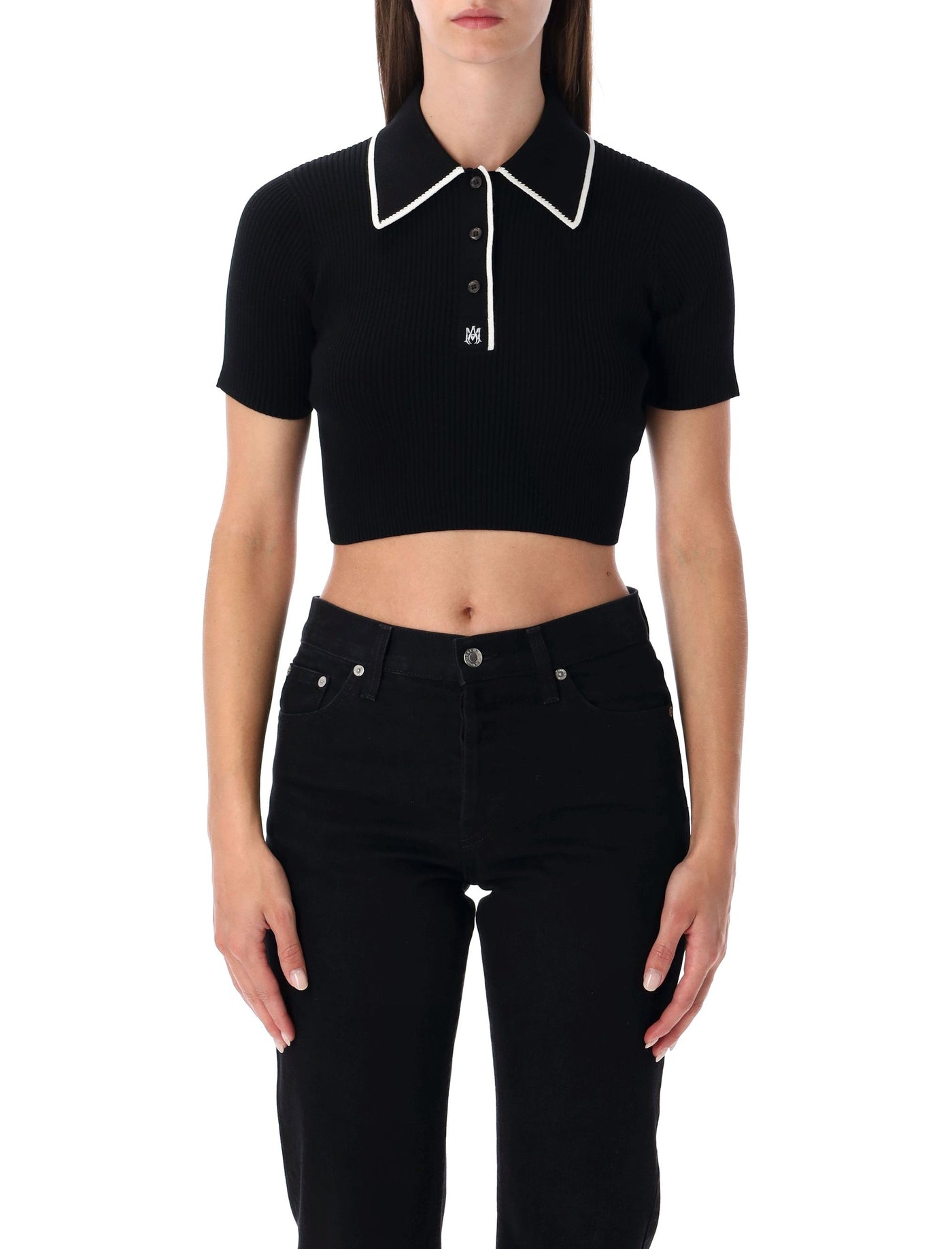 Amiri アミリTシャツとポロスブラック - Image 1