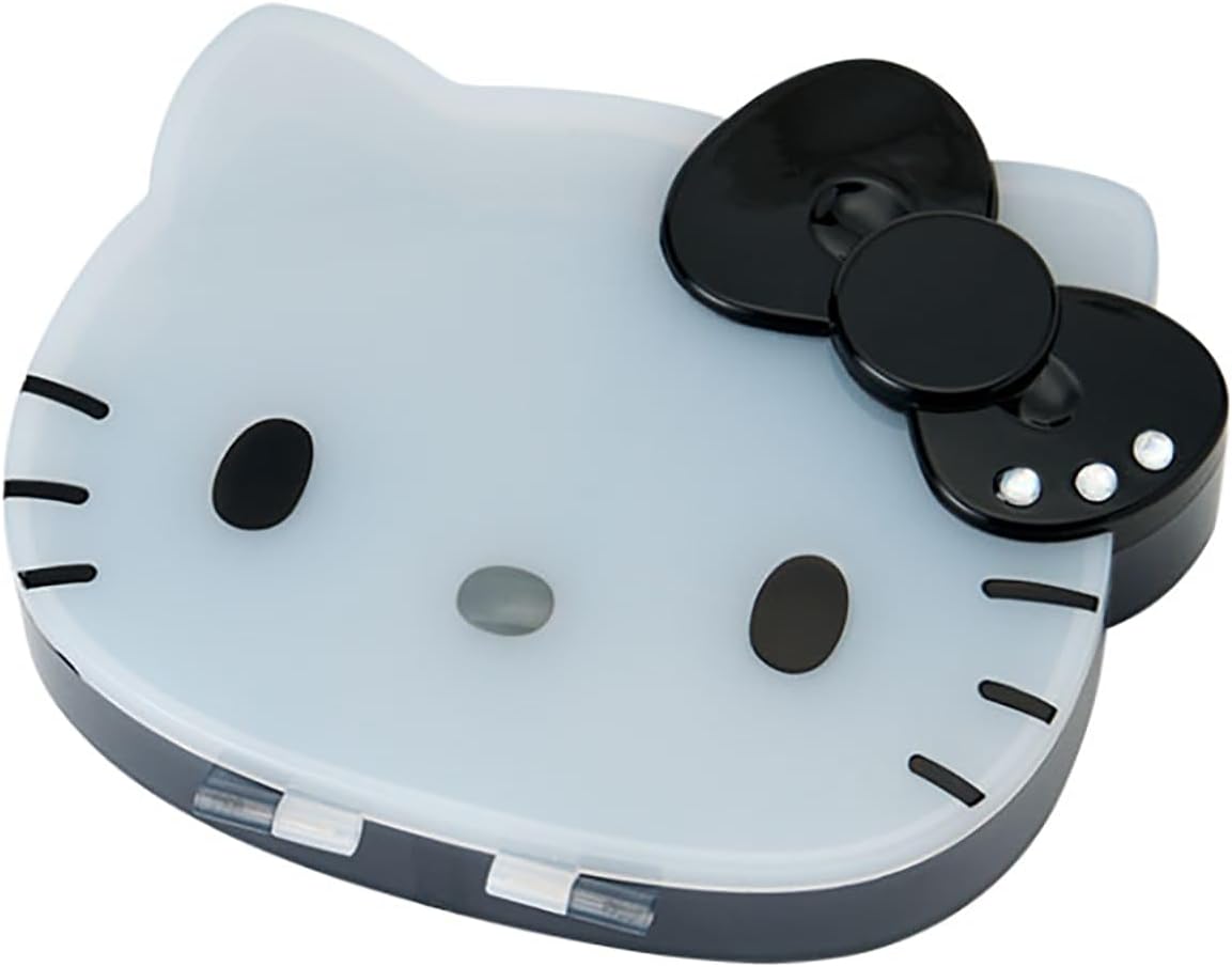 Sanrio 337927 I Love Hello Kitty Clear Accessory Case, Black, Storage