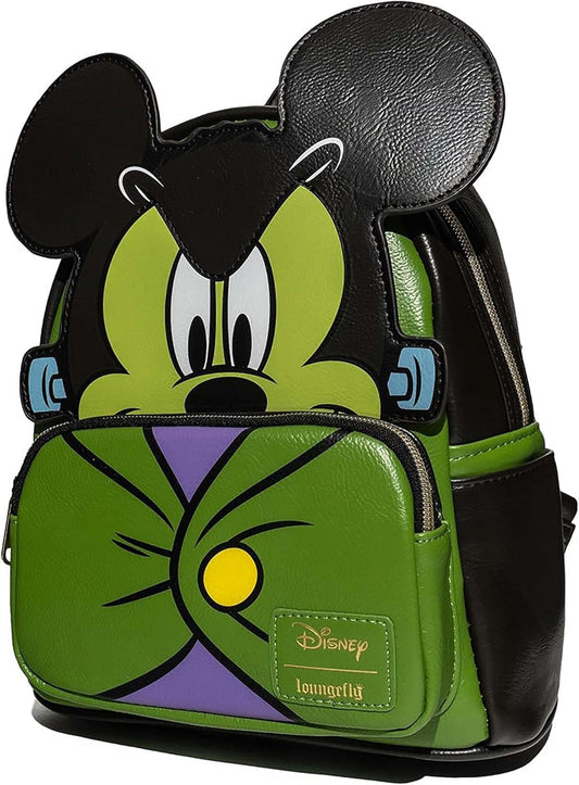 Mickey Mouse Frankenstein Mickey Cosplay Mini-Backpack - Entertainment Earth Exclusive, Black, One size