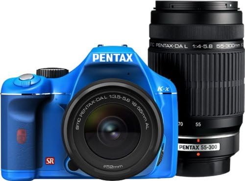 PENTAX デジタル一眼レフカメラ K-x ダブルズームキット ブルー/ブルー 040
