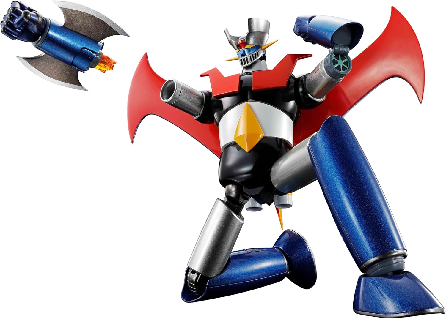 TAMASHII NATIONS Soul of Chogokin GX-117 Mazinger Z (Reinforced Type) Leather Shinka -KAKUMEI SHINKA- Approx. 6.5 inches (165 mm), Die-cast & ABS, Painted Action Figure