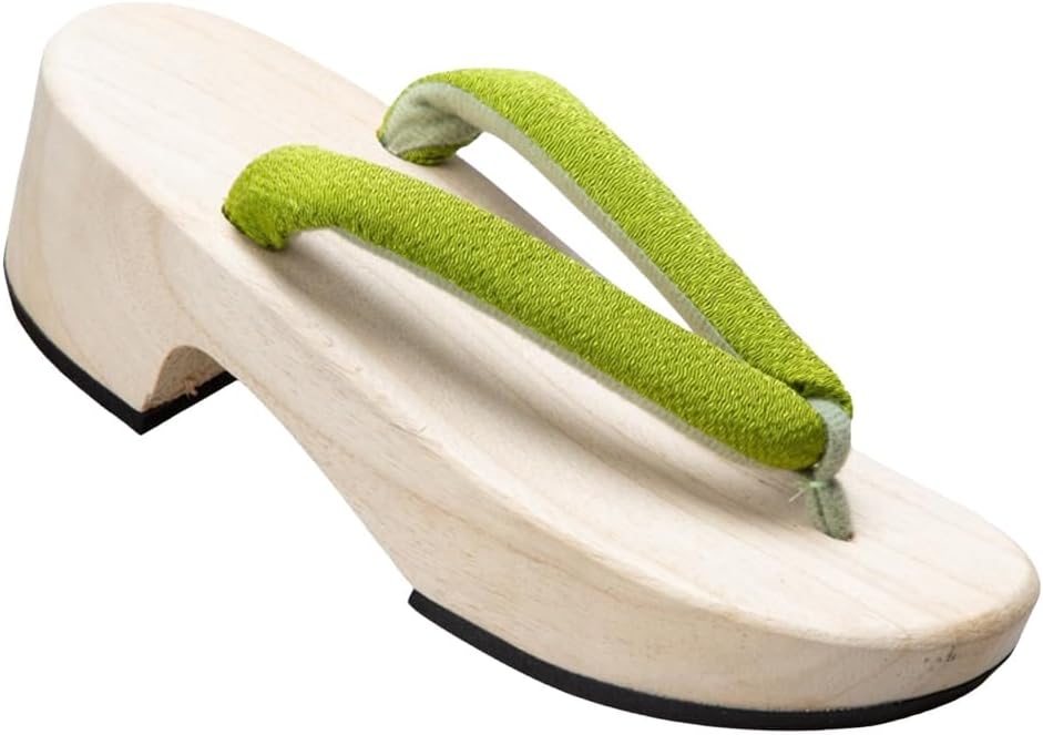 Japanese Clogs, Slippers, Women's Clogs, White Wood, Thick Soles, Summer, Ladies, Yukata Geta, Japanese Clothes, Accessories, Multicolor, Easy to Wear, Rubber Included, Summer