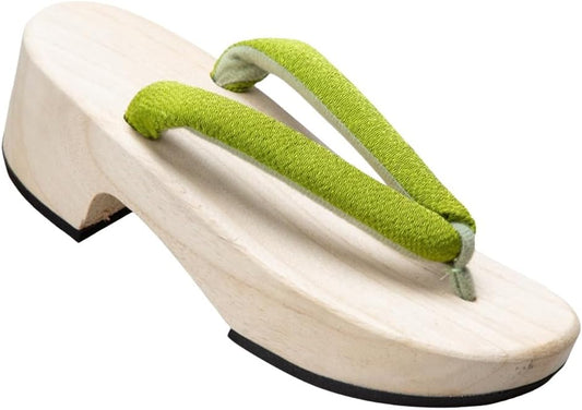 Japanese Clogs, Slippers, Women's Clogs, White Wood, Thick Soles, Summer, Ladies, Yukata Geta, Japanese Clothes, Accessories, Multicolor, Easy to Wear, Rubber Included, Summer