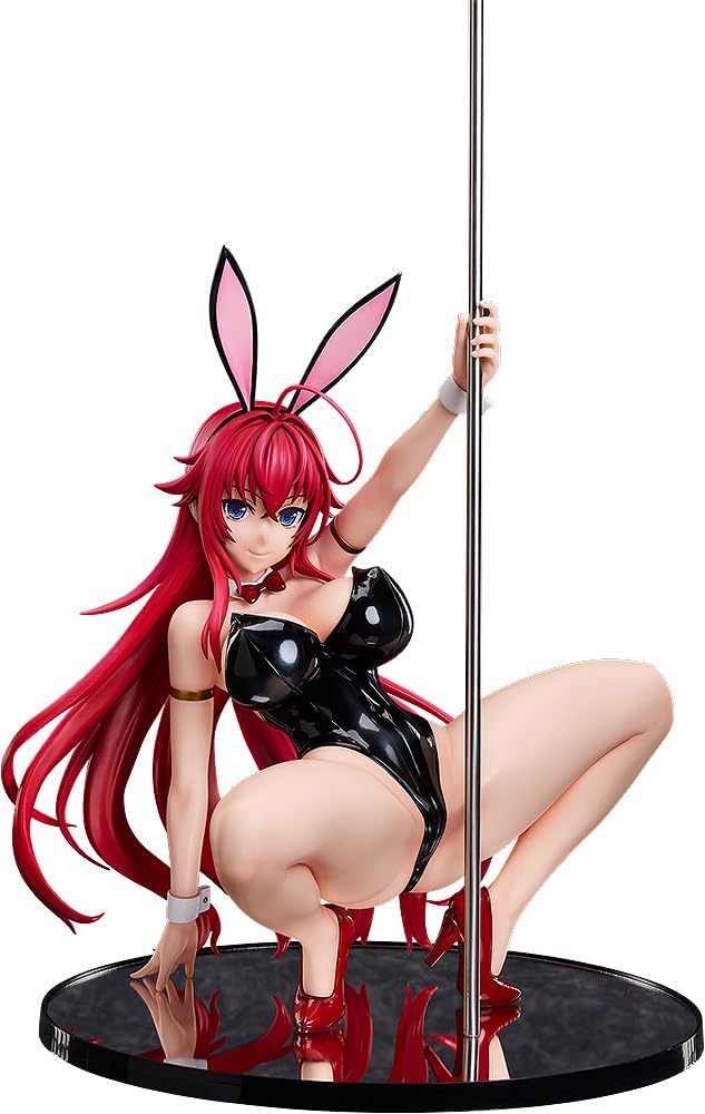 Freeing High School DxD HERO Rias Gremory Live Leg Bunny Ver. 2nd Plastic Painted and Assembled Figure, 1/4 Scale, Exclusive Base Included, Total Height Approx. 16.1 inches (410 mm), Includes Metal