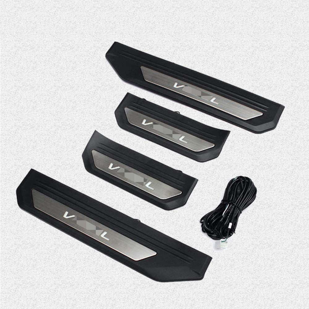 Honda Vezel RU RS Side Step Garnish, Stainless Steel, Scuff Plate, Step Guard, Interior Parts, 4P (LED Type)
