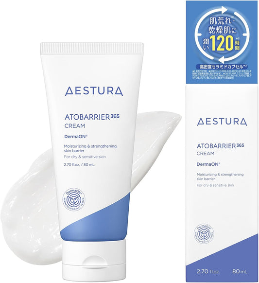 [AESTURA] Atbarrier 365 Cream 80ml Korean Cosmetics Moisturizing Cream Skin Care Dry Skin Sensitive Unscented Uncolored Ceramide Hypoallergenic Derma Cosmetics