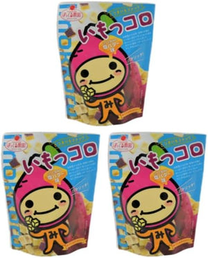Imokokoro Salt Butter Flavor, 2.0 oz (55 g) x 3 Packs, Miyazaki, Souvenir, Kyushu Exclusive, Confectionery