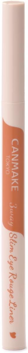 Canmake 3-way Slim Aire Rouge Liner 02 Sheer Orange Double Line Double Line Eyepamper 1 Piece (1)