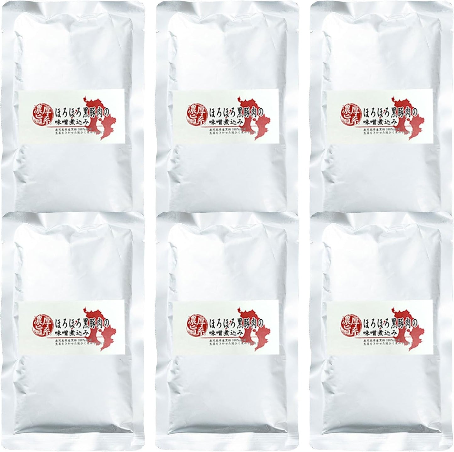 Kagoshima Prefecture Black Pork Stewed in Sorohoro Miso, 6 Bags, Souvenirs, Kagoshima, Kagoshima Prefecture, Cheer, Retort, Black Pork, Translation, Stock Disposal, Food, Kagoshima Souvenir, Food