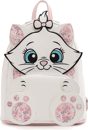 Loungefly Disney Marie Floral Footsy - Bolso de hombro con doble correa para mujer tipo cartera
