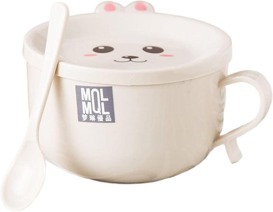 Ramen bowl with lid, cute cat instant ramen bowl, ramen bowl with chopsticks and spoon, ramen rice cooker soup bowl, salad bowl, cereal bowl, pasta bowl, dessert bowl with handle, udon, soba,