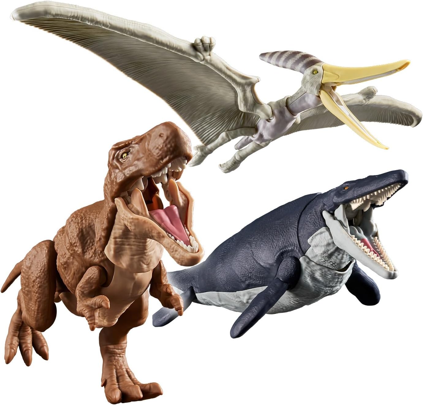 Bandai Spirits Planosaurus Land and Sea Dinosaur Set, Color Coded Plastic Model