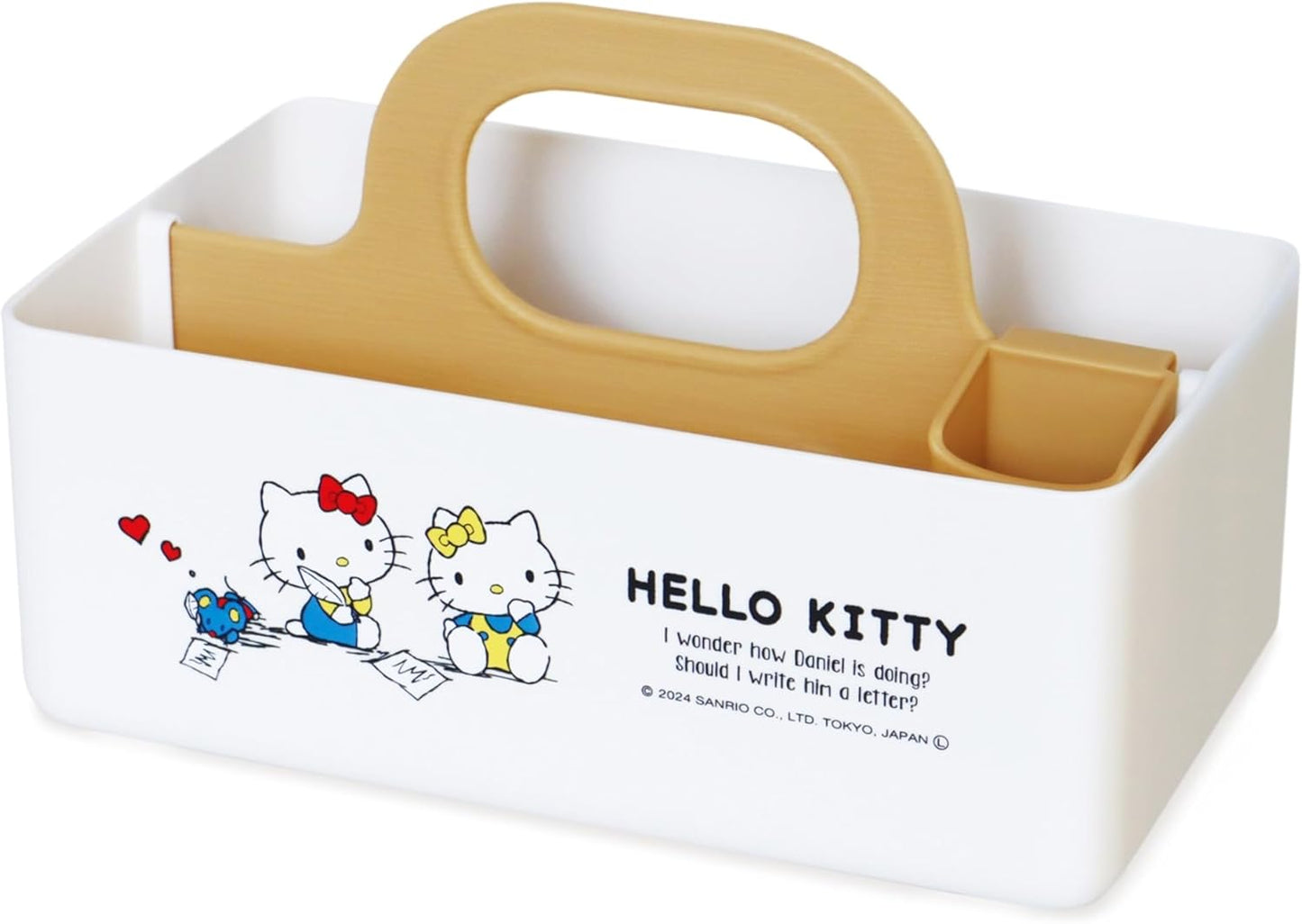 Nishiki Kasei Storage Case, Hello Kitty Mini Motte Case, Approx. Width 8.1 x Depth 4.9 x Height 5.3 inches (20.7 x 12.5 x 13.5 cm), Desktop Accessories, Storage, Made in Japan