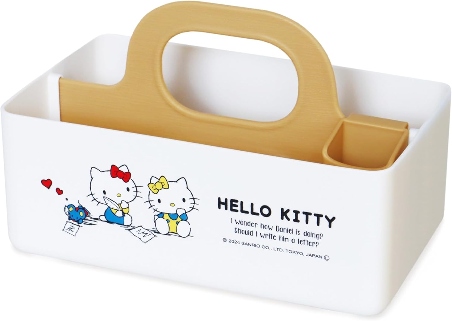 Nishiki Kasei Storage Case, Hello Kitty Mini Motte Case, Approx. Width 8.1 x Depth 4.9 x Height 5.3 inches (20.7 x 12.5 x 13.5 cm), Desktop Accessories, Storage, Made in Japan