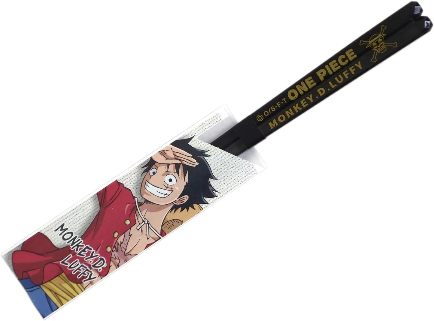 One Piece Luffy Straw Hat Pirates Clear Chopsticks 9.1 inches (23 cm), Dishwasher Safe, Made in Japan 491550