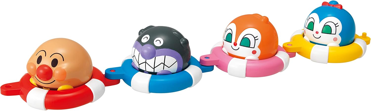 JOYPALETTE Anpanman Play in the Bathtub! Marupuka Anpanman 3.9 x 4.3 x 7.9 inches (10 x 11 x 20 cm), Plastic