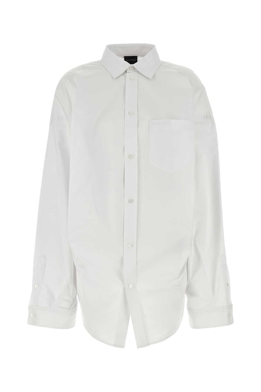 Balenciaga バレンシアガホワイトポプリン特大シャツ - Image 1