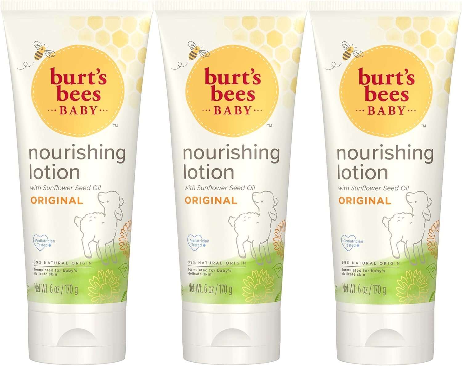 Loción sin fragancia de abeja bebé, de Burt's Bees, 6 fl oz, -3246, 3, 3