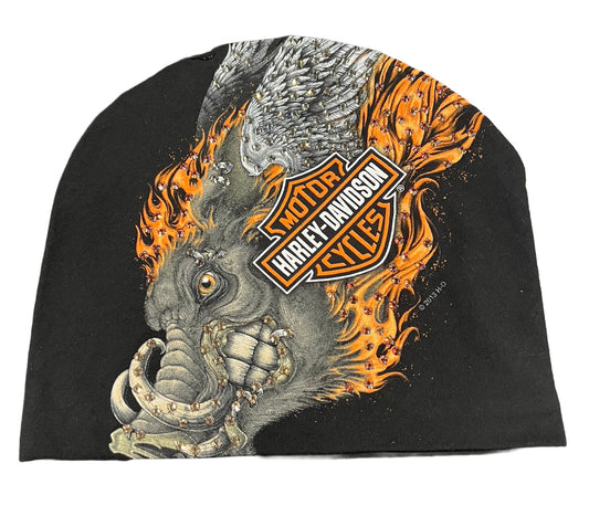 BOSSI 'FLAMING BORE' RHINESTONE VINTAGE BEANIE
