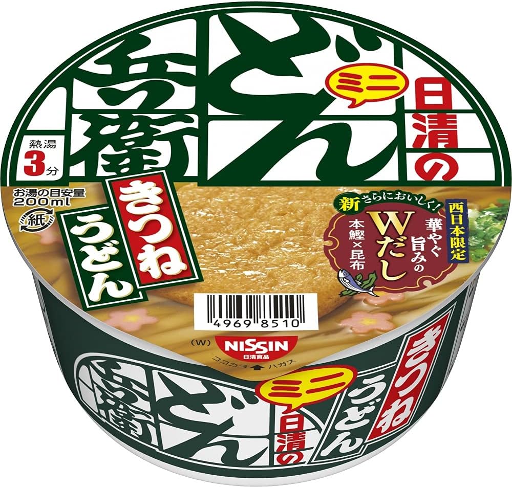 Donbei Kitsune Udon Mini (West) Nissin Foods Cup Noodle 42g×12 pieces