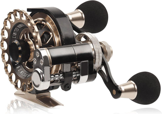 Raft Reel, Chinu Reel, Raft Fishing Reel, Casserile, Pre-punched, Drop In, 2.6:1 Gear Ratio, 10+1BB, Rafting, Ice Fishing, Surf Fishing, Left/Right Winding