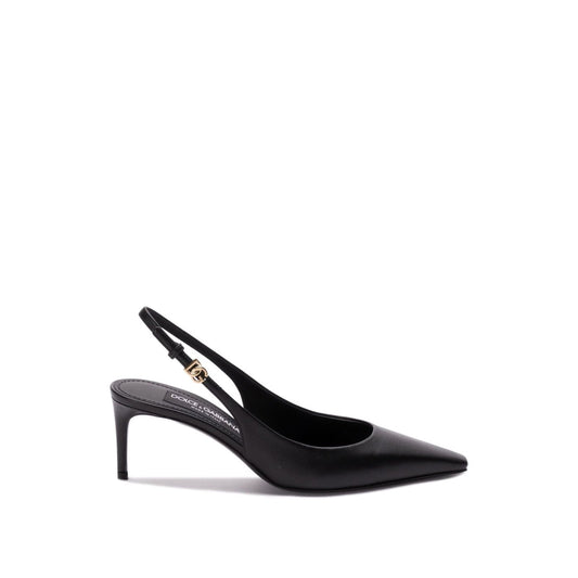 Dolce  Gabbana ドルチェ＆ガッバーナ革のスリングバックポンプ - Image 1