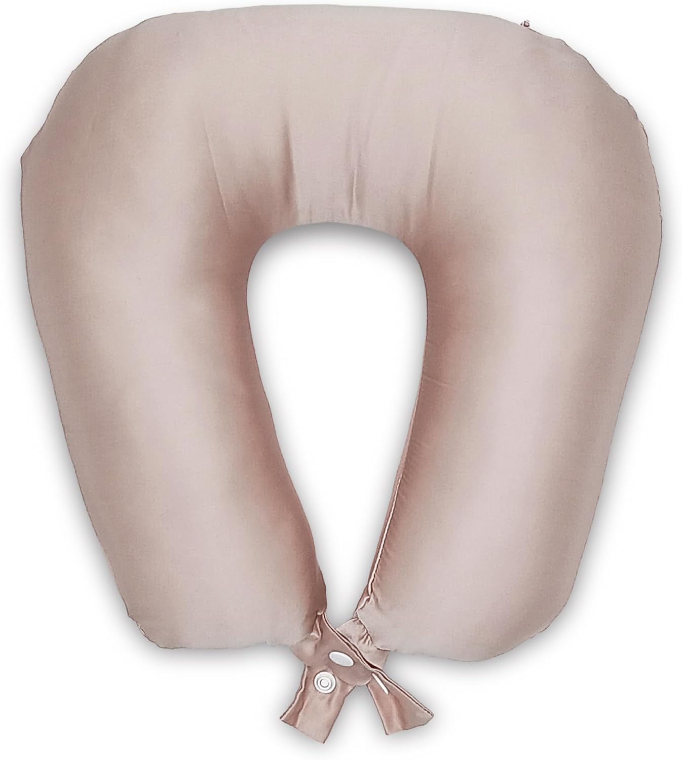 Moripilo Neck Pillow, Compact, Airplane, 100% Silk, Gentle on Skin and Hair), Neck Pillow, Travel Pillow, Neck Cushion, Neck Cushion, Fun de Silk Neck Pillow (Pink)