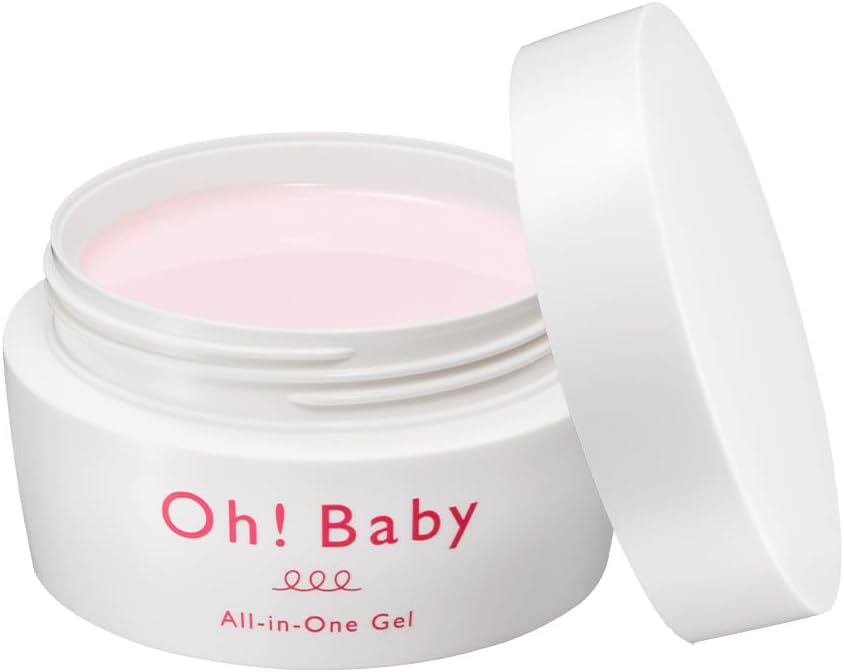 House of Rose Oh! Baby All-in-One Gel, 3.5 oz (100 g), 5 Functions (Lotion, Serum, Milky Lotion, Cream Pack), Time-saving Care, Easy, Spatula Included, Memory Foam Gel, Hot Spring Water, Firm Skin,