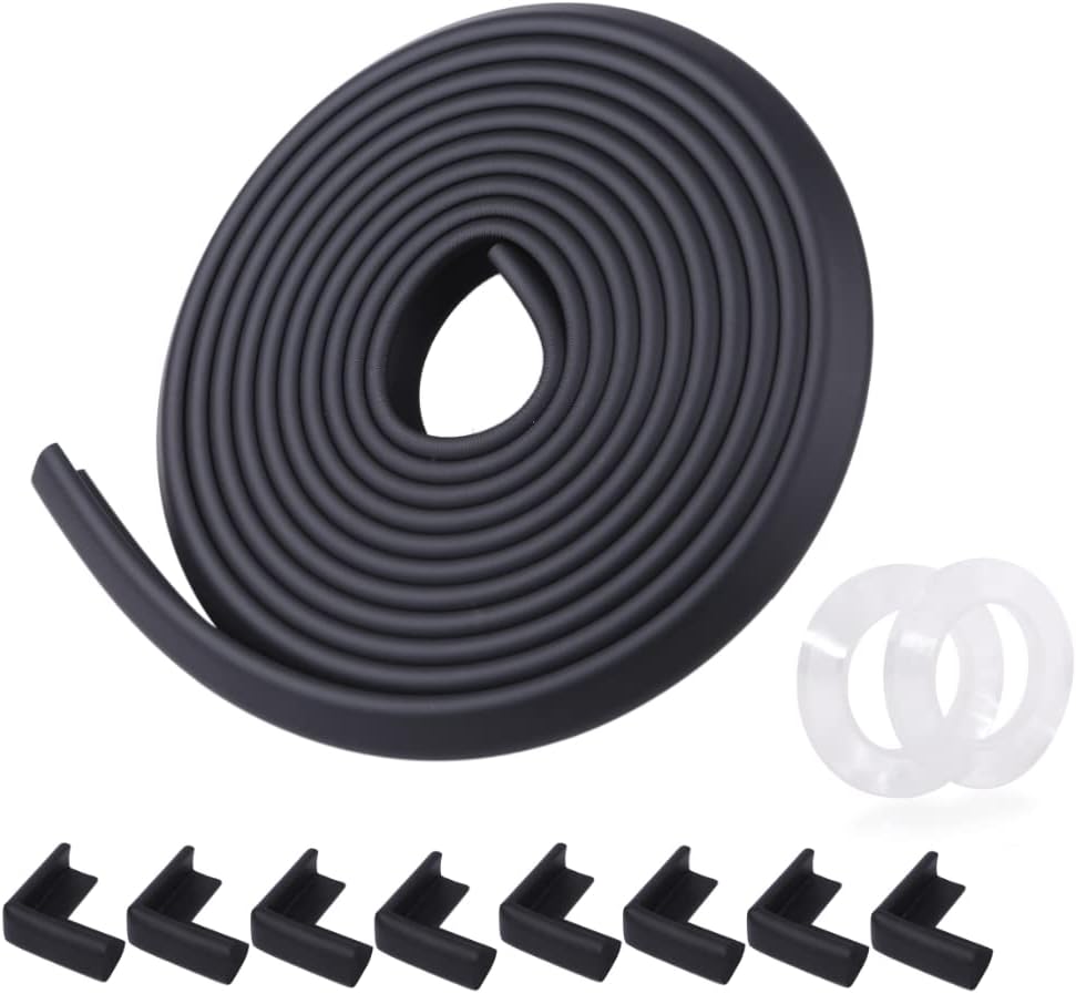 【Recommended by Nursery Teachers × Featured in Hiyoko Club】Corner Guard, Total Length 6M, Re-adhesive Gel Tape Washable 【Internationally Tested】Baby Guard Corner Cushion, L-Shaped, Set of 8, Injury