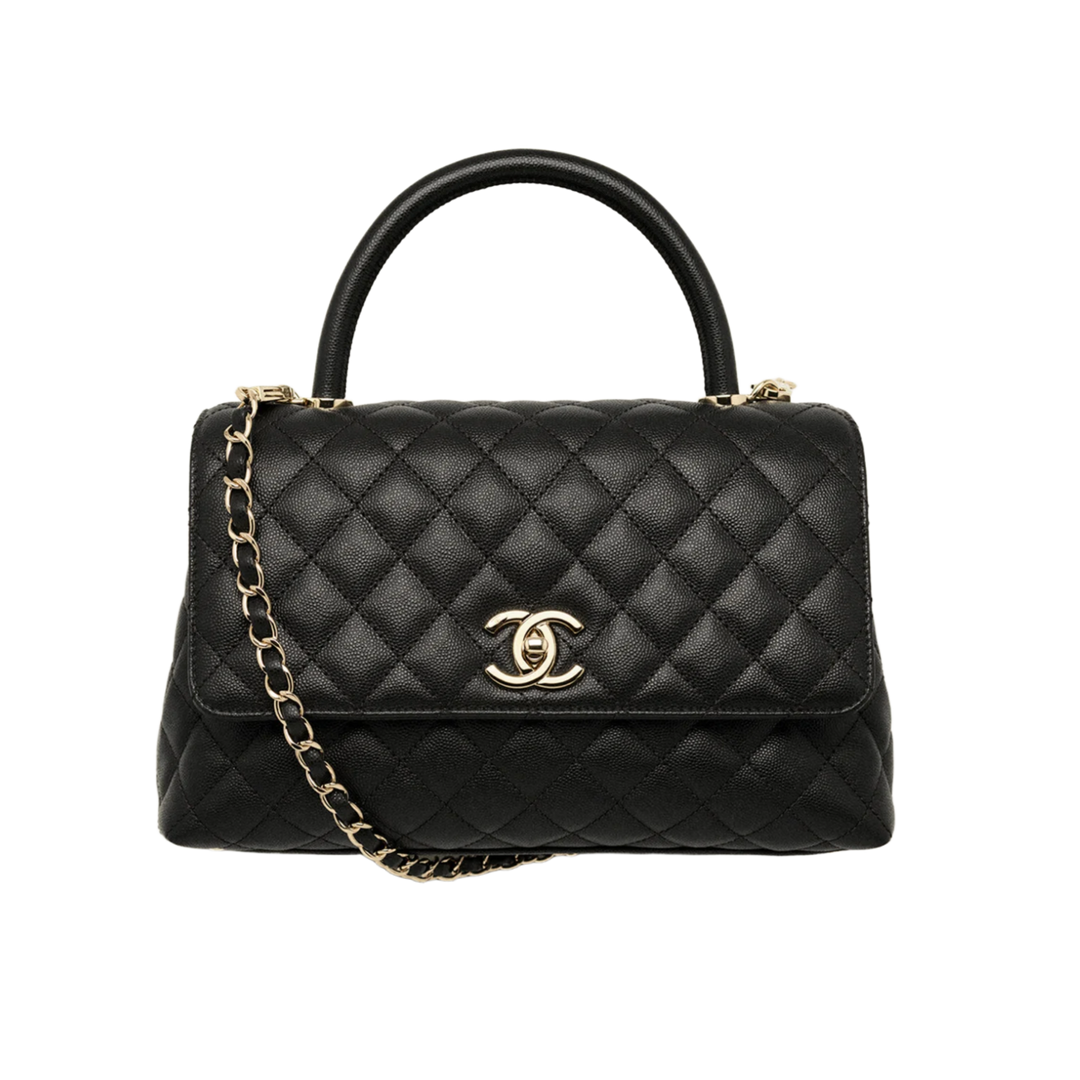 CHANEL LARGE FLAP BAG WITH TOP HANDLE