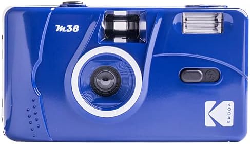 Kodak M38 35mm Film Camera - Focus-free, Powerful Built-in Flash, Easy to Use (Classic Blue)