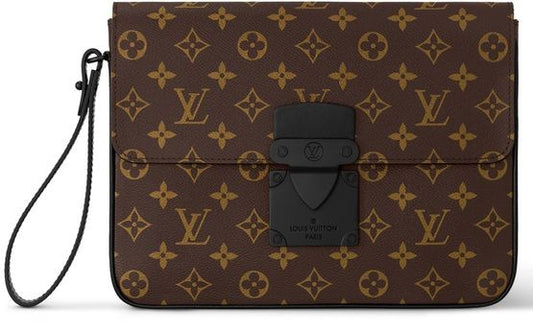 LOUIS VUITTON S Lock A4 Pouch - Image 1