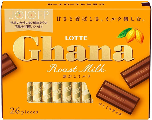 Lotte Ghana Roast Milk Excellent 4.9 oz (119 g) (26 Sheets)