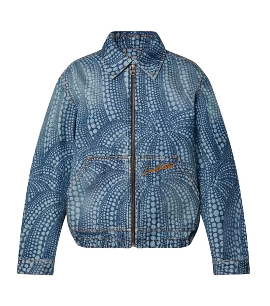 LOUIS VUITTON X YAYOI KUSAMA 'ALL OVER PUMPKIN' DENIM JACKET