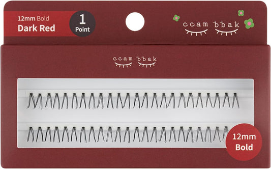 CCAMBBAK Kampak Bold Partial False Eyelash Eyelash Extensions Semi-Permanent Idle Type 0.4 - 0.5 inches (10 - 12 mm) Eyelash Self False Eyelashes, Natural, Popular, DIY False Eyelashes (0.5 inch (12
