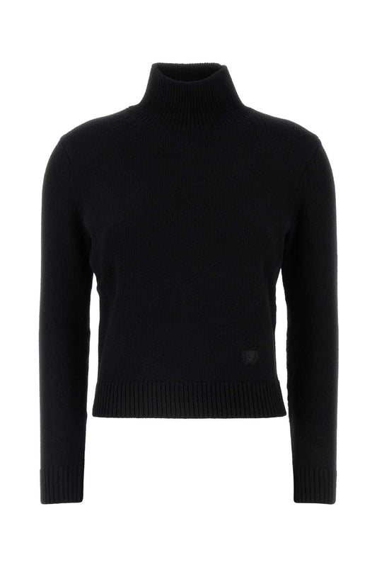 Balenciaga バレンシアガブラックウールブレンドセーター - Image 1