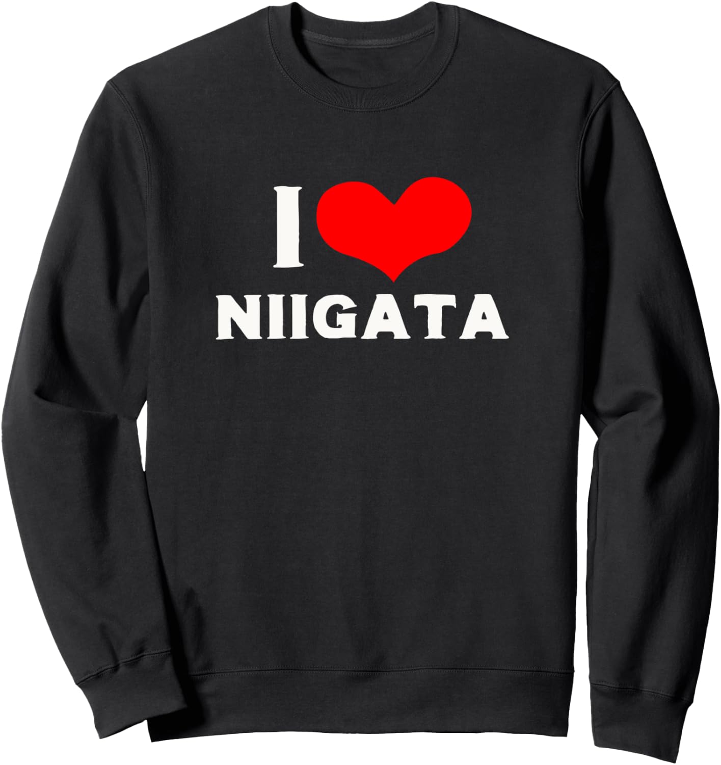 I LOVE NIIGATA Love Heart Niigata Niigata Prefecture Japan Souvenir Cute Stylish Trainer, Black