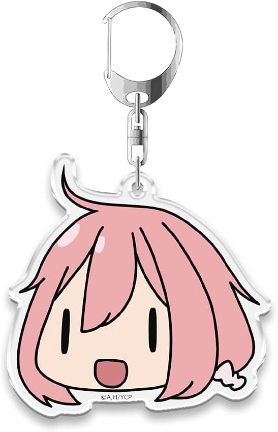Yuru Camp △ Face Stamp Keychain Nadeshiko Kagamihara