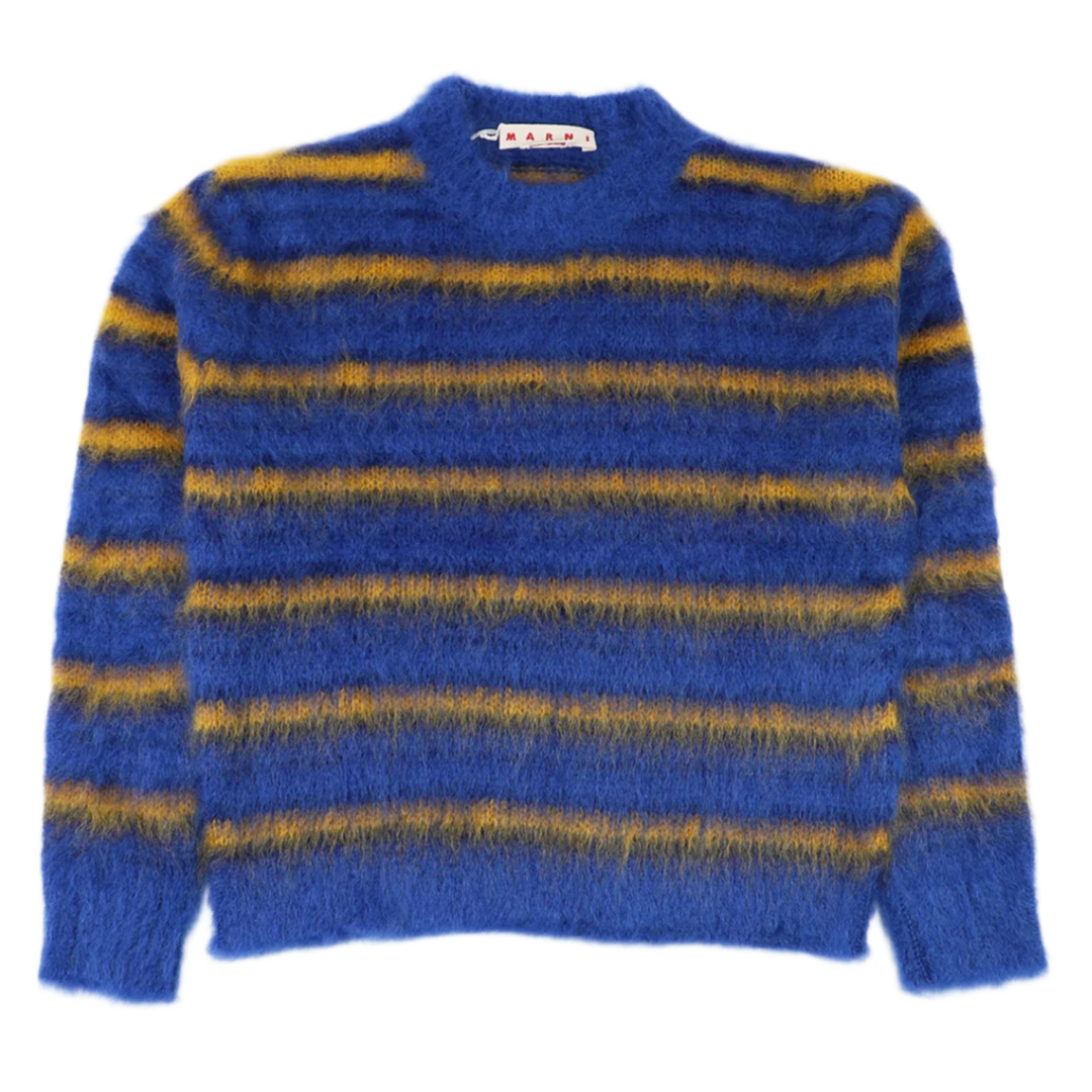 MARNI 'BLUE AND YELLOW' MOHAIR SWEATER